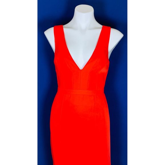 BCBGMAXAZRIA Riva Deep V Evening Dress - Picture 6 of 8